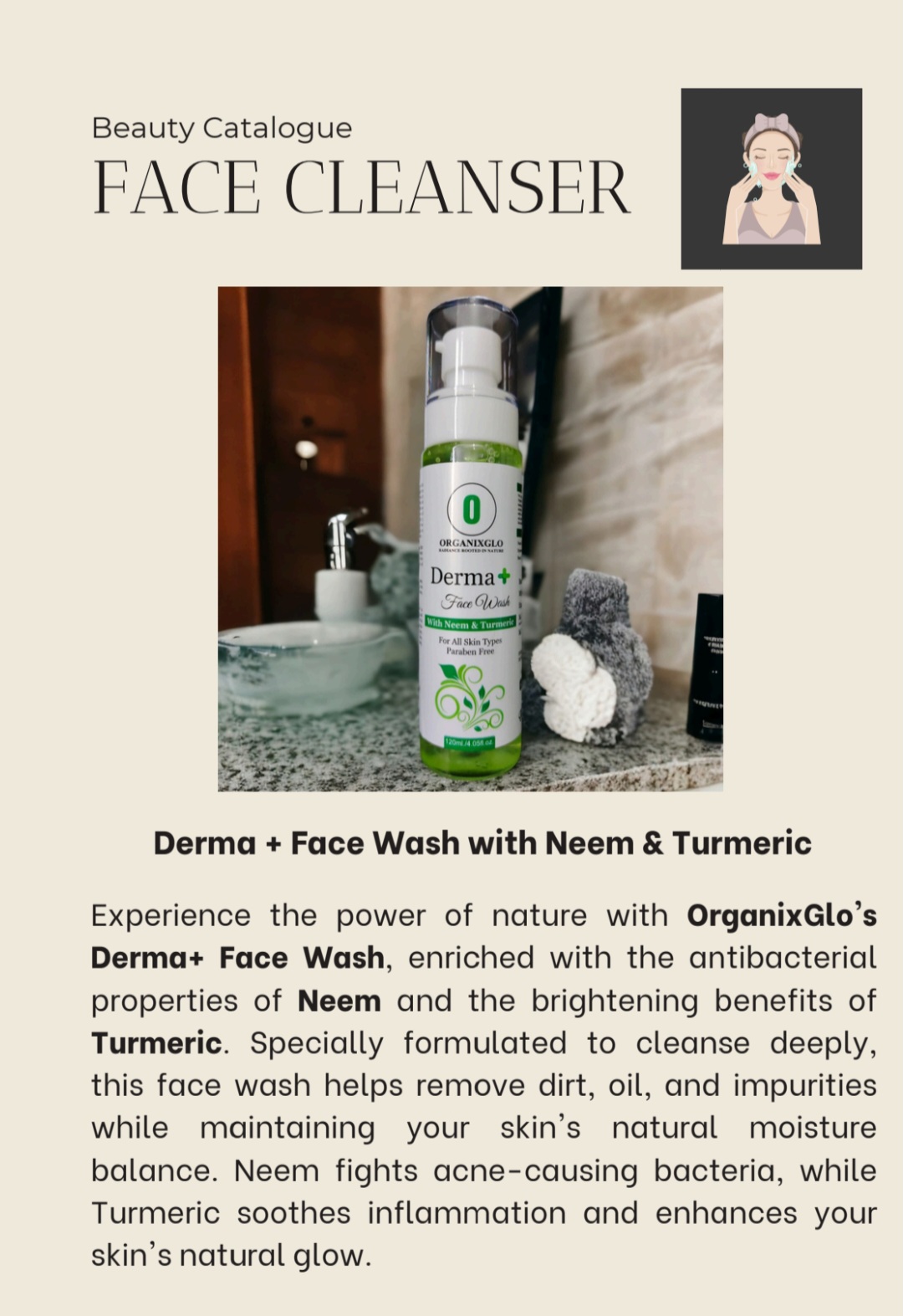 Derma face wash MRP= 299.  20% discount on MRP 